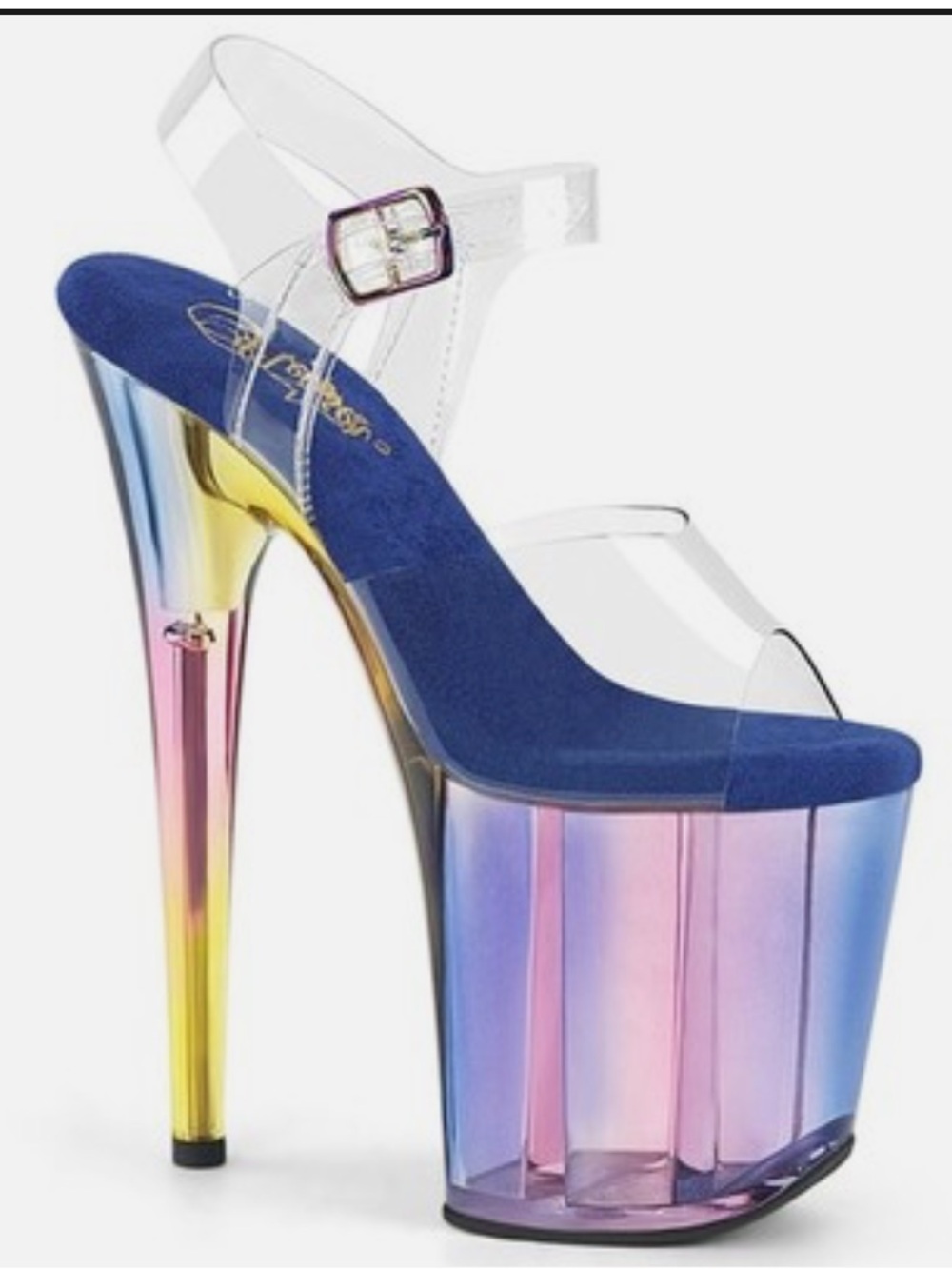 Pleaser 8 Inch Heel Platform Ankle Strap Sandal Flamingo-808Ht Heels